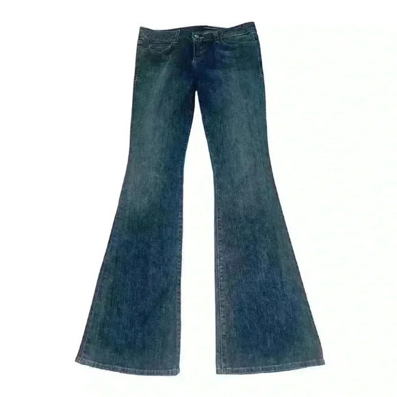 Peoples Liberation Denim Janine Flare Blue Jeans Women’s Size 28 Embroidered - Picture 1 of 12